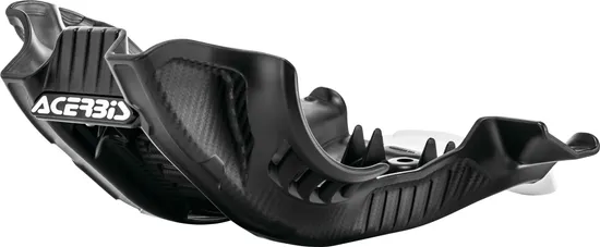 Acerbis Polypropylene Chassis Belly Skid Plate Black White