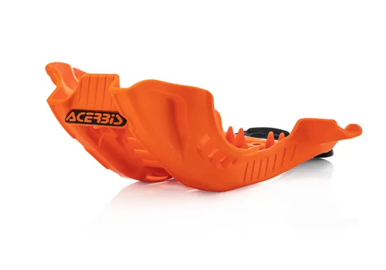Acerbis Polypropylene Chassis Belly Skid Plate Orange Black