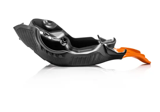 Acerbis Polypropylene Chassis Belly Skid Plate Black Orange