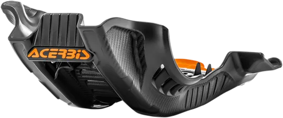 Acerbis Polypropylene Chassis Belly Skid Plate Black Orange