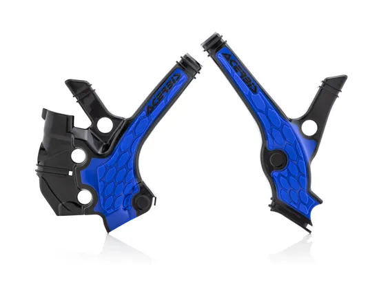 ACERBIS X Grip Frame Guards Blue Black