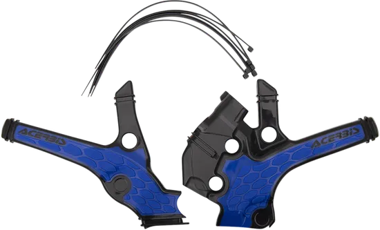 ACERBIS X Grip Frame Guards Blue Black