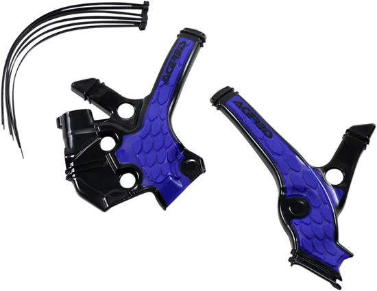 ACERBIS X Grip Frame Guards Blue Black