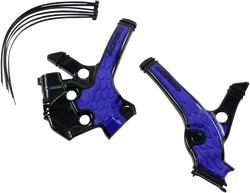 ACERBIS X Grip Frame Guards Blue Black