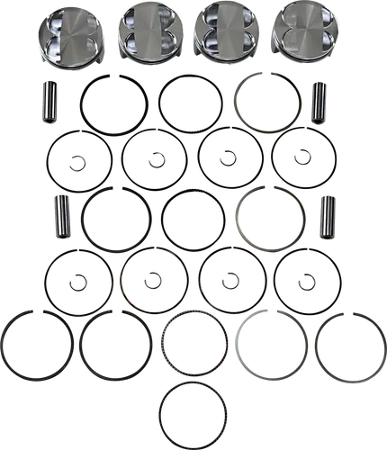 JE Piston Kit Rings Pins FSR 3mm OB 84mm Bore 13.5:1