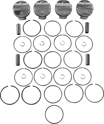 JE Piston Kit Rings Pins FSR 3mm OB 84mm Bore 14.5:1