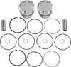 JE Piston Kit Rings Pins Round STD 85mm Bore 11.5:1