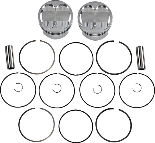 JE Piston Kit Rings Pins Round 5mm OB 90mm Bore 11.5:1