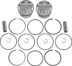 JE Piston Kit Rings Pins Round 5mm OB 90mm Bore 11.5:1