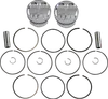 JE Piston Kit Rings Pins Round 5mm OB 90mm Bore 11.5:1