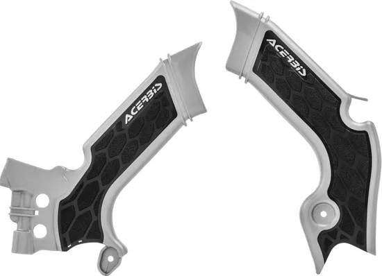 ACERBIS X Grip Frame Guards Silver Black