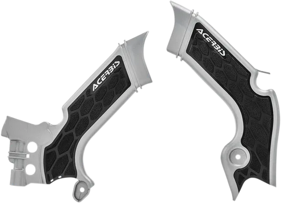 ACERBIS X Grip Frame Guards Silver Black