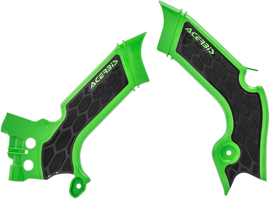 ACERBIS X Grip Frame Guards Green Black