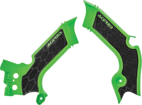 ACERBIS X Grip Frame Guards Green Black