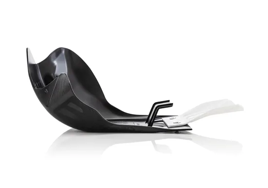 Acerbis Polypropylene Chassis Belly Skid Plate Black White