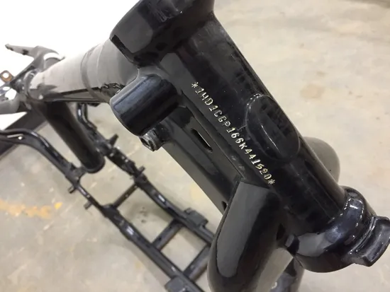 Main Frame Chassis CLN 2006 Harley-Davidson Sportster 1200 Custom XL1200C 2915A