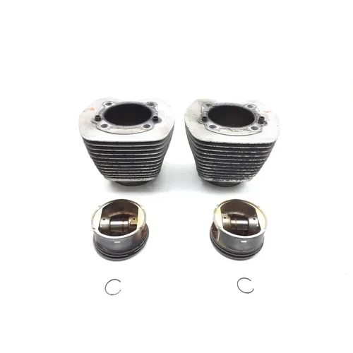 Front Rear Cylinder Jugs w Pistons 2003 Harley Softail Standard EFI FXSTI 2918A 3