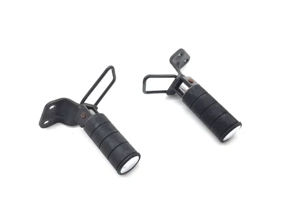 Left Right Set Passenger Peg Bracket 2006 Suzuki Boulevard C50 Black 2908A x