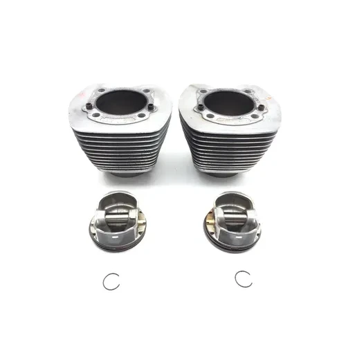 Front Rear Cylinder Jugs w Pistons 2007 Harley Softail Standard FXST 2964A 3