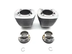 Front Rear Cylinder Jugs w Pistons 2007 Harley Softail Standard FXST 2964A