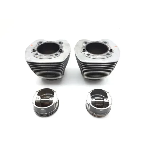 Front Rear Cylinder Jugs w Pistons 2004 Harley Softail Standard FXST 2916A 3