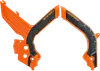 Acerbis X Grip Frame Guards Orange 16 Black