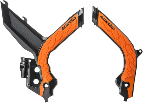 Acerbis X Grip Frame Guards Black Orange 16