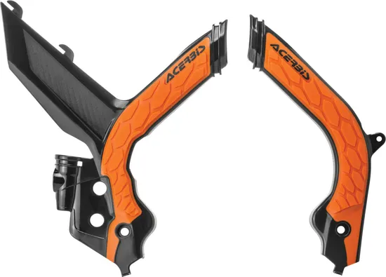 Acerbis X Grip Frame Guards Black Orange 16