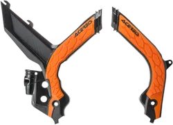 Acerbis X Grip Frame Guards Black Orange 16