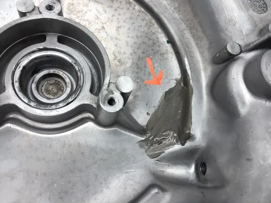 Engine Outer Clutch Cover 1987 Harley-Davidson Sportster 1100 XLH1100 2963A x