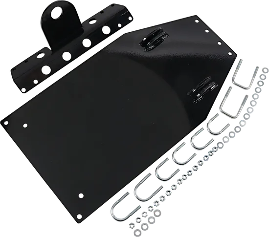 Moose Utility Black Steel Snow Plow Bottom Mount Plate