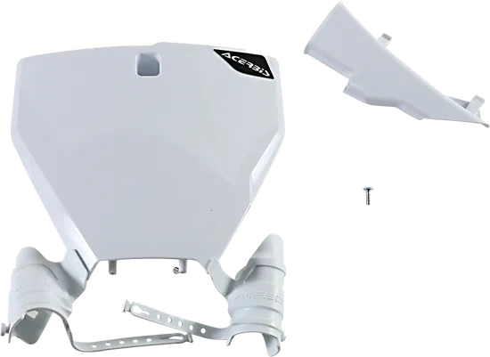 Acerbis White Raptor Front Number Plate 1