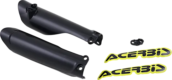 Acerbis Black Lower Fork Cover Protector Guard Set