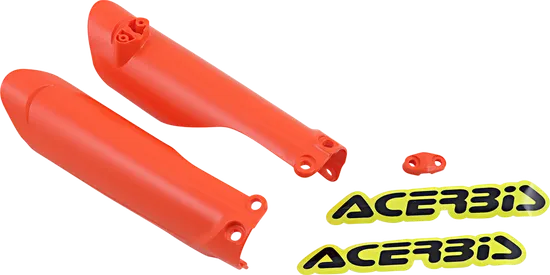 Acerbis Orange 16 Lower Fork Cover Protector Guard Set