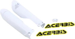 Acerbis White Lower Fork Cover Protector Guard Set