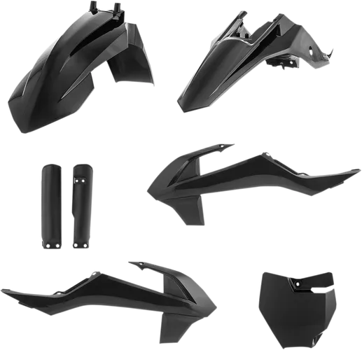 Acerbis Complete Plastic Fender Body Kit Black