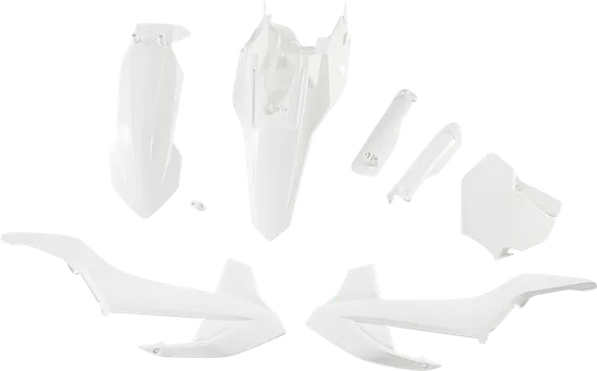 Acerbis Complete Plastic Fender Body Kit OE White 1