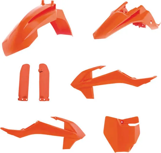 Acerbis Complete Plastic Fender Body Kit Orange