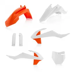 Acerbis Complete Plastic Fender Body Kit White/Orange