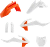 Acerbis Complete Plastic Fender Body Kit White/Orange