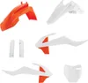 Acerbis Complete Plastic Fender Body Kit OE Orange/White