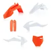 Acerbis Orange White Full Plastic Fender Body Kit