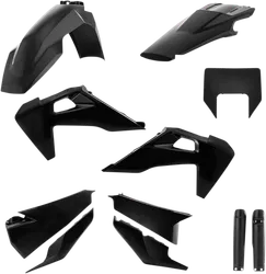 Acerbis Complete Plastic Fender Body Kit Black