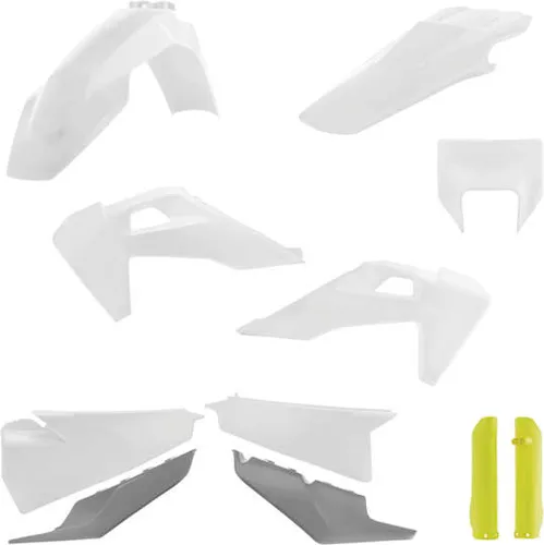 Acerbis Complete Plastic Fender Body Kit OE White/Yellow