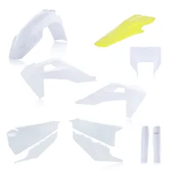 Acerbis White Yellow Full Plastic Fender Body Kit