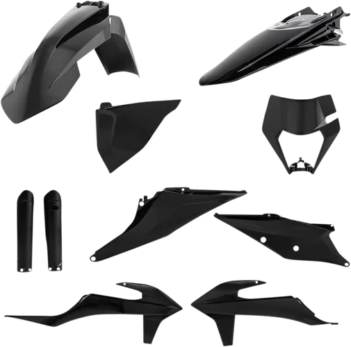 Acerbis Complete Plastic Fender Body Kit Black