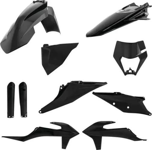 Acerbis Complete Plastic Fender Body Kit Black
