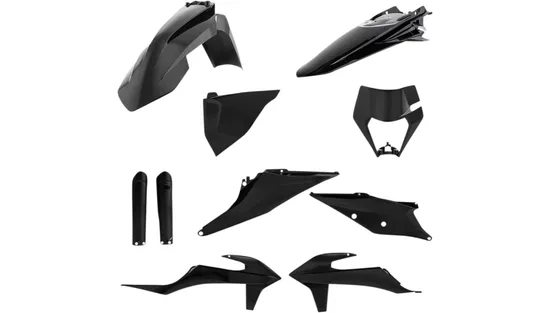 Acerbis Complete Plastic Fender Body Kit Black