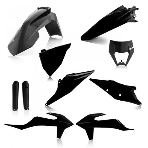 Acerbis Complete Plastic Fender Body Kit Black 4