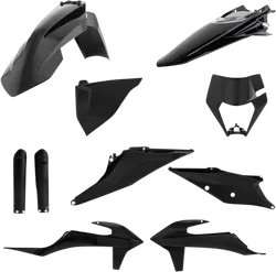 Acerbis Complete Plastic Fender Body Kit Black